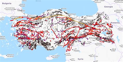 türkiye diri fay hattı haritası